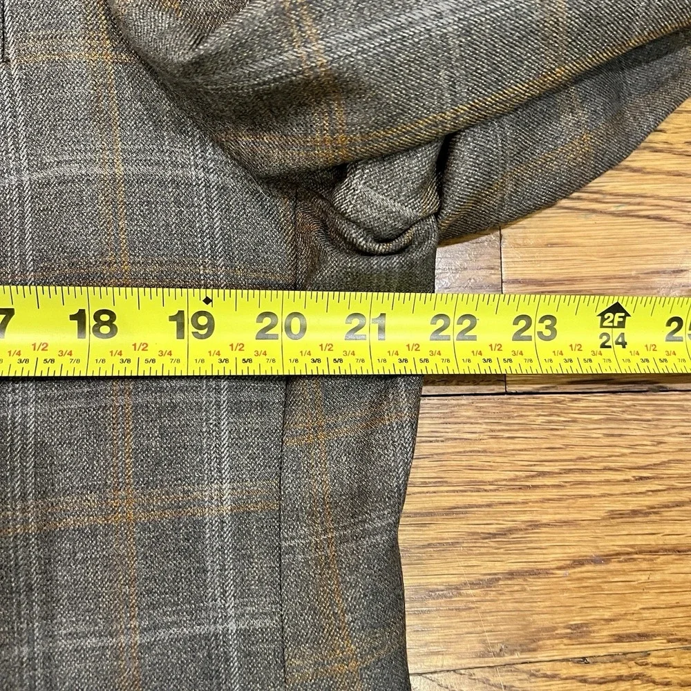 Ermenegildo Zegna Blazer Windowpane Plaid Suit Jacket Size‎ 43R